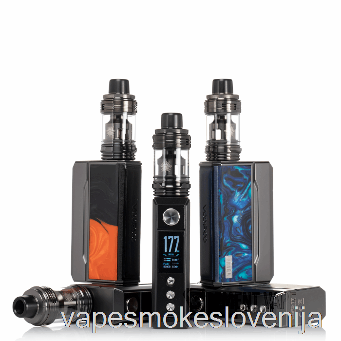 Vape Petrol Voopoo Drag 4 177w Starter Kit Gun Metal + Ocean Blue
